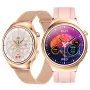ET390 1.27inch HD Screen Female-Customization Women's Health ECG AI Medical Diagnosis bluetooth Call Heart Rate Blood Pressure Blood Oxygen Monitor Sleep Monitoring Non-invasive Blood Glucose Uric Acid Measurement SOS Emergency Call IP68 Smart Watch
