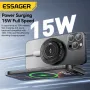 ESSAGER ES-WC20 2-in-1 Magnetic Wireless Charger 15W Fast Wireless Charging Pad for Smart Phones for iPhone 16 16 Pro 15 14 13 Pro Max for Xiaomi 15 Ultra for Huawei Pura X for Samsung Galaxy S25 Ultra for Apple Watch