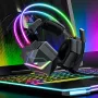 ONIKUMA X20 RGB Gaming Headset Wired Earphone 50mm Drive Unit Stereo Surround Sound Breathable Earmuff USB 3.5mm Wired Gamer Headphones with Omnidirectional Microphone