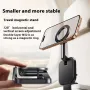 Ugreen LP899 Mobille Phone Magnetic Stand Clamp-on Travelling Holder Double-layer Strong Magnetic Ring Design 720° Horizontal and Vertical Screen Adjustment Mini Foldable Desktop Phone Bracket