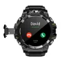 LOKMAT APPLLP 2 PRO 1.508-inch AMOLED Android Smart Watch 2G 4G RAM 16G 64G ROM Built-in 2MP+8MP Dual Camera Heart Rate Blood Oxygen Monitor Breathing Training NFC GPS Function 1150mAh Large Battery Multi-sport Modes Music Playback Smart Watch