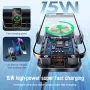 F18 15W Auto Clamping Wireless Car Charger Adapter Super Fast Charging Air Vent Car Phone Holder for iPhone 16 15 Pro Max for Samsung Galaxy S25 Pro for Huawei Pura X