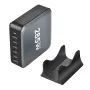 [GaN Tech]Bakeey YMS-666 285W 6-Port USB PD Charger 6USB-C PD Fast Charging Desktop Charging Station EU Plug US Plug for iPhone 16 15 14 13 Pro Max for Samsung Galaxy Z Flip6 for Xiaomi 15pro for Huawei Mate XT