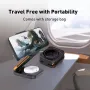 Bakeey 3'ü 1 arada 30W Katlanabilir Kablosuz Şarj Cihazı Hızlı Manyetik Kablosuz Şarj Standı Akıllı Telefonlar için iPhone 15 14 13 Airpods için Apple Watch için