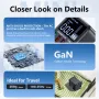 [GaN Tech] WLX-A9T 72W 4-Port USB PD Charger 3USB-A+USB-C PD3.0 QC3.0 AFC FCP SCP PPS Fast Charging LED Dislay Wall Charger Adapter EU Plug US Plug for iPhone 16 16 Pro 15 14 13 Pro Max for Huawei Pura X for Xiaomi 15pro