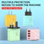 AD-67 40W 4-Port USB PD Charger 3USB-A+USB-C PD3.0 QC3.0 Fast Charging Wall Charger Adapter EU Plug US Plug for iPhone 16 15 Pro 14 13 12 Pro Max for Huawei Mate XT for Xiaomi 15pro for Samsung Galaxy Z Flip6