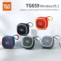T&G TG659 bluetooth Speaker Portable Speaker Bass Diaphragm Hands-free Call Support TF Card AUX USB Playback Outdoors Wireless Speakers