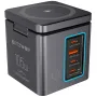 [GaN Tech] Blitzwolf BW-i113 105W 6-in-1 Desktop Charging Station with Wireless Charger PD QC Fast Charging with LED Light EU Plug for iPhone 16 16 Pro 15 14 13 Pro Max for iPad Pro for Macbook Pro for Airpods for Apple Watch