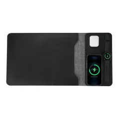 FLD-F8 15W Wireless Charger Fast Wireless Charging Laptop Sleeve Mouse Pad for Smart Phones for iPhone 15 14 13 Pro for Huawei Pura 70 Ultra for Xiaomi Civi 4Pro for Airpods for Apple Watch
