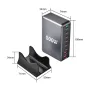 [GaN Tech]Bakeey YMX-500W 500W 8-Port USB PD Charger 2USB-A+6USB-C PD QC Fast Charging Desktop Charging Station EU Plug US Plug for iPhone 16 16 Pro 15 14 13 Pro Max for Huawei Mate XT for Xiaomi 15pro for Samsung Galaxy Z Flip6