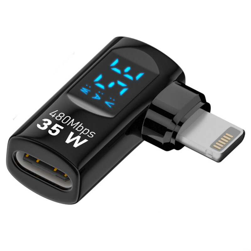 C Female to iP Male(Bending-Black)