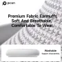 PICUN F8 Pro Wireless bluetooth 5.4 Headset Dual Noise Reduction Headphone ANC ENC Noise Cancelling 40mm Titanium-Plated Diaphragm Speaker AAC Audio 140H Playback Low Delay Removable Earmuffs Headphones with Mic