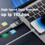 LED Digital Display USB 3.2 Adapter 10Gbps 36-60W Power Meter Tester Smart Chip Data Transmission USB-C Extension Adapter Converter