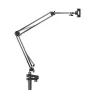 UGREEN LP824 Phone Tablet Bedside Holder Adjustable Arm Carbon Steel Sturdy Mount for 4-12.9 Inch iPhone Switch Kindles Anti-Slip Silicone Multi-Scenario Desktop Clamp Stand Live Streaming Video Bracket