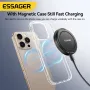ESSAGER ES-WC18 15W Magnetic Wireless Charger Fast Wireless Charging Pad with 360° Rotary Stand for Smart Phones for iPhone 16 16 Pro 15 14 13 Pro Max for Xiaomi 15 Ultra for Huawei Pura X for Samsung Galaxy S25 Ultra