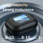 A16 OWS Headset Wireless bluetooth 5.4 Earphone LED Colors Touch Screen 360° Surround Sound Dual-Mic ENC Noise Cancelling Support TF Card Playback Earhooks Sports Headphones