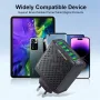 5V3A 6-Port USB Charger 6USB-A QC3.0 Fast Charging Wall Charger Adapter EU Plug for iPhone 15 14 13 for Xiaomi 14pro for Huawei Mate60 Pro for Samsung Galaxy S24