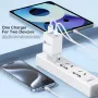 [GaN Tech] BK312 35W 2-Port USB PD Charger USB-A+USB-C PD QC3.0 PPS Fast Charging Wall Charger Adapter EU Plug for iPhone 15 14 13 for Xiaomi 14pro for Huawei Mate60 Pro for Samsung Galaxy S24