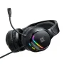 ONIKUMA X31 Gaming Headset Wired Earphone 50mm Driver Unit Surround Stereo Sound RGB Light Breathable Earmuffs USB Power Supply 3.5mm Monitor Headphones with 360° Omnidirectional Microphone