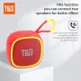 T&G TG659 bluetooth Speaker Portable Speaker Bass Diaphragm Hands-free Call Support TF Card AUX USB Playback Outdoors Wireless Speakers