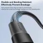 Toocki TQ-X16 2.4A USB-A to Micro USB Cable Fast Charging Data Transmission Tin-plated Copper Core Line 1M/2M Long for Huawei P Smart 2021 for Xiaomi 4C for iQOO U3x