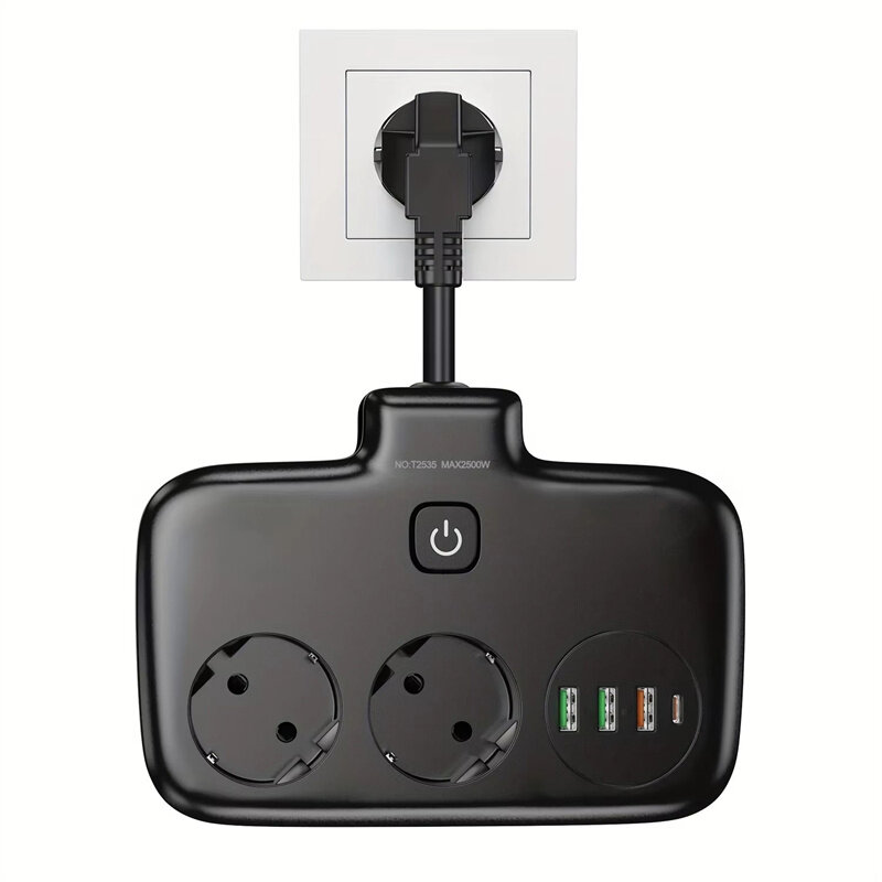 Black with 1 on/off Switch