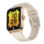 QX15 1.85inch HD Screen HiFi Music Voice Assistant bluetooth Call Heart Rate Blood Pressure Blood Oxygen Monitor Sleep Monitoring Women's Health Multi-sport Modes Music Playback IP68 Waterproof Smart Watch