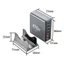 [GaN Tech] Bakeey YMX-470W 470W 6-Port USB PD Charger 2USB-A+4USB-C PD QC Fast Charging Desktop Charging Station EU Plug US Plug for iPhone 16 15 Pro 14 13 12 for Huawei Pura X for Xiaomi 15 Ultra for Samsung Galaxy S25 Ultra