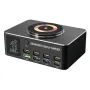 Bakeey WLX-818D+ 140W 8-Port USB PD Charger with Magnetic Wireless Charger Pad 4USB-A+4USB-C PD QC3.0 Fast Charging Desktop Charging Station EU Plug US Plug for iPhone 16 16 Pro 15 14 Plus 13 12 Pro Max for HUAWEI XIAOMI for MacBook Pro for iPad Pro