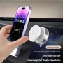 K009 Vacuum Magnetic Car Phone Holder Strong N52 Magnets 18N Force Mechanical Suction Cup Stable Three-Axis Design High Load 7kg Universal for Car Dashboard Glass Panel