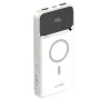 LDNIO PQ12 22.5W 37Wh 10000mAh LED Display Power Bank with Magnetic Wireless Charging External Battery Power Supply with 1 Input & 4 Outputs PD QC3.0 Fast Charging for iPhone 16 16 Pro 15 14 13 Pro Max for Huawei Mate XT for Xiaomi 15pro
