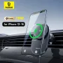 Baseus PrimeTrip VC1 Pro Qi2 15W Magnetic Wireless Car Charger Mount Built-in Cooling Fan Fast Charging for iPhone 16 15 14 for Samsung Xiaomi Air Vent Phone Holder