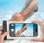Ugreen LP186 IPX8 Waterproof Mobile Phone Case 0.2mm Slim Clear Bag Sensitive Touch Control Protective Case for below 7.2inch Mobile Phone