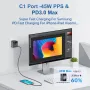 [GaN Tech] WLX-A9T 72W 4-Port USB PD Charger 3USB-A+USB-C PD3.0 QC3.0 AFC FCP SCP PPS Fast Charging LED Dislay Wall Charger Adapter EU Plug US Plug for iPhone 16 16 Pro 15 14 13 Pro Max for Huawei Pura X for Xiaomi 15pro