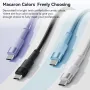 Toocki TQ-X16 2.4A USB-A to Micro USB Cable Fast Charging Data Transmission Tin-plated Copper Core Line 1M/2M Long for Huawei P Smart 2021 for Xiaomi 4C for iQOO U3x