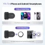 JJC Snapgrip Magnetic Phone Grip Stand with bluetooth Remote 17 Heavy-Duty Magnets 5.1lbs MagSafes Tripod Mount 180°Rotation for iPhone 16 15 14 Vlog Selfie Video