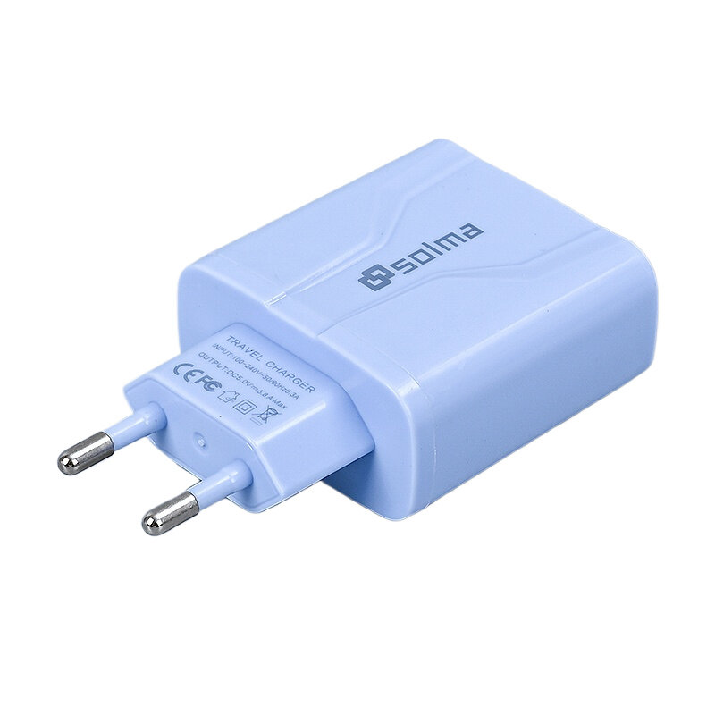 Blue & EU Plug