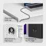 Hagibis SX04S 240W Magnetic USB-C to USB-C Cable with LED Display PD3.1 Fast Charging Data Transmission Copper Core Line 1M/2M Long for iPhone 16 16 Pro 15 15 Plus for Huawei Mate XT for Xiaomi 15pro for Samsung Galaxy Z Flip6