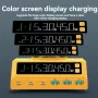 WLX-M9A 110W 6-Port USB PD Charger 3USB-A+3USB-C PD QC3.0 Fast Wireless Charging with Digital Display Desktop Charging Station EU Plug US Plug for iPhone 15 14 13 Pro for Samsung Galaxy Z Fold6 for Xiaomi Civi 4 Pro