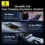 Baseus Vivid Speed PD100W USB-C to USB-C Cable Fast Charging Data Transmission Thickened Copper Core Line 1M/2M Long for iPhone 16 Pro 15 Pro Max for Huawei Mate XT for Xiaomi 15pro for Samsung Galaxy Z Flip6