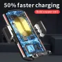 F100 15W Magnetic Car Phone Holder Wireless Fast Charger Infrared Induction Car Air Vent Bracket for iPhone 16 16 Pro 15 14 13 Pro Max for Huawei Mate 70 for Samsung Galaxy S25 Ultra