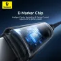 Baseus Vivid Speed PD100W USB-C to USB-C Cable Fast Charging Data Transmission Thickened Copper Core Line 1M/2M Long for iPhone 16 Pro 15 Pro Max for Huawei Mate XT for Xiaomi 15pro for Samsung Galaxy Z Flip6