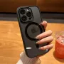 Transparent Magnetic Adsorption Phone Case Full Cover Protection Mobile Phone Case for iPhone 15 15 Plus 15 Pro 15 Pro Max