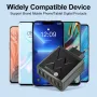 PD55W 6-Port USB PD Charger 3USB-A+3USB-C PD QC3.0 Fast Charging Wall Charger Adapter EU Plug for iPhone 15 14 13 for Xiaomi 14pro for Samsung Galaxy S24 for Huawei Mate60 Pro