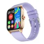 QX15 1.85inch HD Screen HiFi Music Voice Assistant bluetooth Call Heart Rate Blood Pressure Blood Oxygen Monitor Sleep Monitoring Women's Health Multi-sport Modes Music Playback IP68 Waterproof Smart Watch