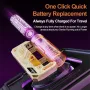 Portable 5000mAh Quick Charge Power Bank with Replaceable Battery for IPhone and Xiaomi Devices