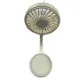 Magnetic Suction Fan USB Rechargeable 900mAh Foldable Mini Fan 3 Speed Adjustable Quiet Cooling Portable Multi-Angle Desktop Fan for Study Office
