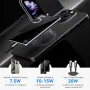 KUULAA KL-YD71 Double-glass Magnetic Power Bank 5000mAh 15W Magnetic Wireless Phone Charger External Battery Power Supply with 20W Type-C Fast Charging for iPhone 16 16 Pro 15 14 13 for Xiaomi 15 Ultra for Huawei Pura X for Samsung Galaxy S25 Ultra