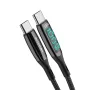 [3 عبوات] كابل BlitzWolf® BW-TC23 100 واط 5 أمبير LED Display Type-C إلى Type-C PD3.0 PPS QC4.0+ QC3.0 سريع الشحن ونقل البيانات بطول 6 أقدام لهاتف Samsung Galaxy S22 Note 20 وiPad Pro 2021 وMacBook Air