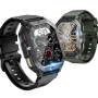 LEMFO C28 2.02-inch HD Screen 410mAh Battery bluetooth Call Heart Rate Blood Pressure Blood Oxygen Monitor Sleep Monitoring Stress Detection Cycle Tracking Multi-sport Modes Music Playback 1 ATM Waterproof Smart Watch
